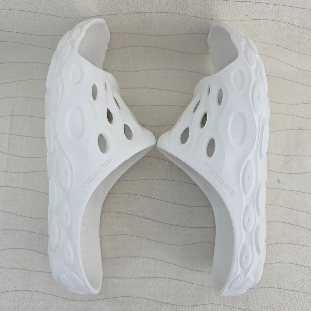 Merrell Unisex Hydro Slide Slip On White Lightweight Slide Sandals Sz 8.5 M/10 W